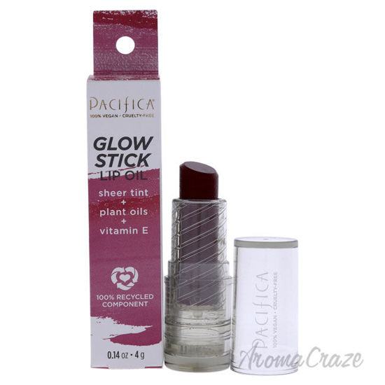 Picture of Glow Stick Lip Oil Crimson Crush by Pacifica for Women 0.14 oz Lip Oil