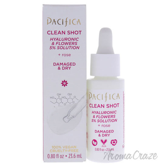 Picture of Clean Shot Hyaluronic and Flowers 5 Percent Solution by Pacifica for Unisex 0.8 oz Serum