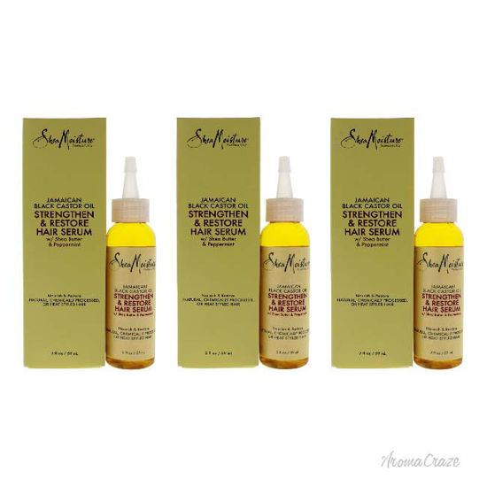 Picture of Jamaican Black Castor Oil Strengthen and Restore Hair Serum by Shea Moisture for Unisex 2 oz Serum Pack of 3
