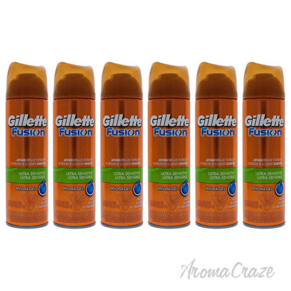 Picture of Fusion Ultra Sensitive Shave Gel by Gillette for Men 7 oz Gel Pack of 6