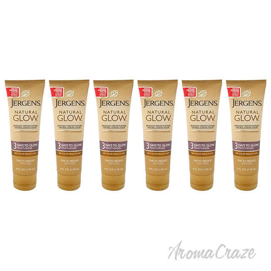 Picture of Natural Glow 3 Days To Glow Moisturizer For Fair to Medium Skin Tones by Jergens for Unisex 4 oz Moisturizer Pack of 6