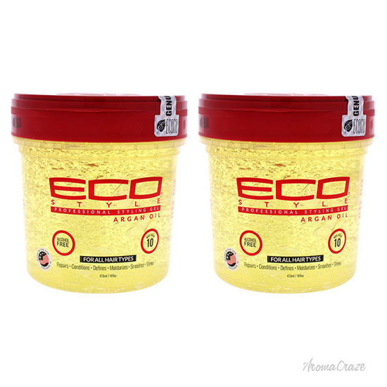 Picture of Eco Style Gel Argan Oil by Ecoco for Unisex 16 oz Gel Pack of 2