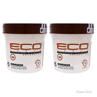 Picture of Eco Style Gel Coconut Oil by Ecoco for Unisex 16 oz Gel Pack of 2