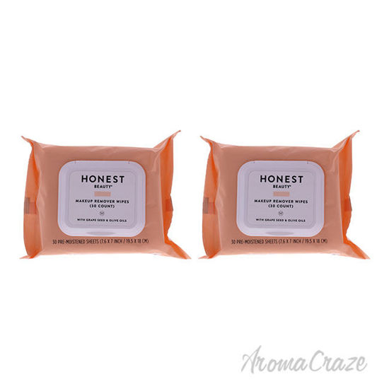 Picture of Makeup Remover Wipes by Honest for Unisex 30 Count Wipes Pack of 2