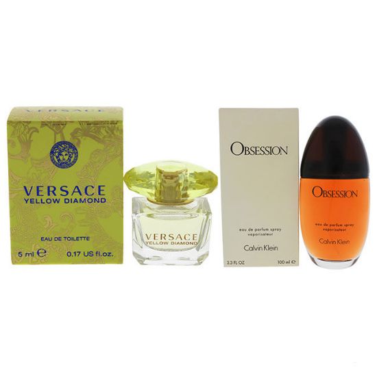 Picture of Versace Yellow Diamond and Obsession Kit by Various Designers for Women 2 Pc Kit 0.17oz EDT Splash , 3.3oz EDP Spray