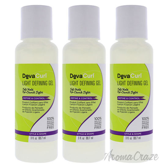 Picture of DevaCurl Light Defining Gel by DevaCurl for Unisex 3 oz Gel Pack of 3