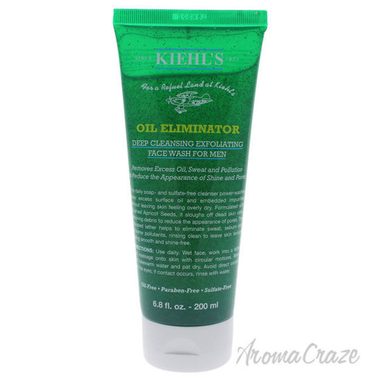 Picture of Oil Eliminator Deep Cleansing Exfoliating Face Wash by Kiehls for Men 6.8 oz Cleanser