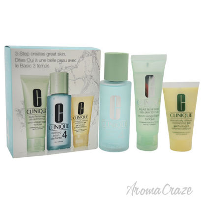 Picture of 3-Step Skin Care System For Skin Type 4 Oily by Clinique for Women 3 Pc Kit