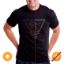 Picture of Men Crew Tee Surf Sun Beach Black by DelSol for Men 1 Pc T-Shirt (YS)