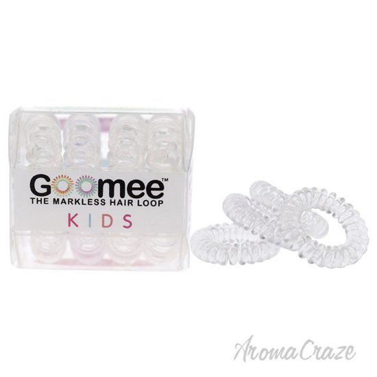 Picture of Kids The Markless Hair Loop Set Glass Slipper by Goomee for Kids 4 Pc Hair Tie