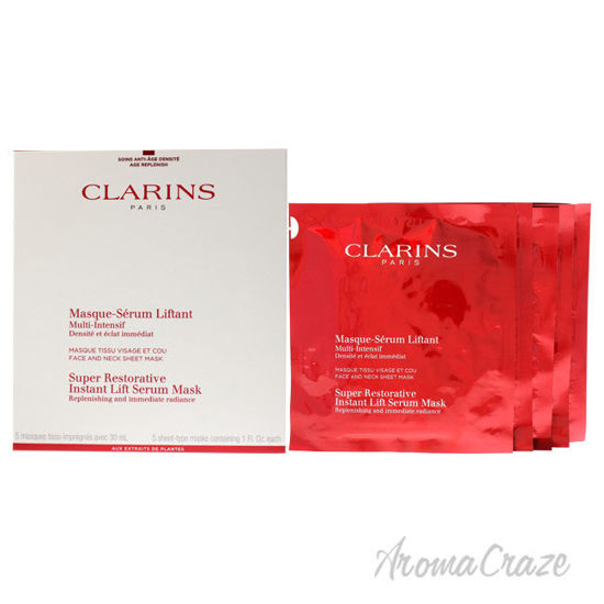 Picture of Super Restorative Instant Lift Serum Mask by Clarins for Women 5 Pc Mask