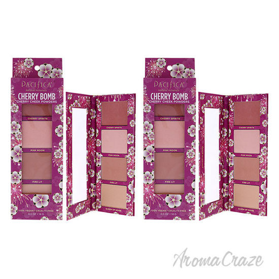 Picture of Cherry Bomb Cherry Cheek Powders by Pacifica for Women 0.5 oz Blush Pack of 2