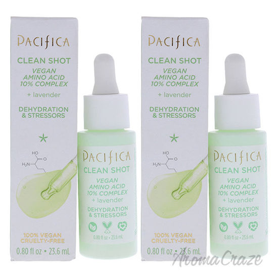 Picture of Clean Shot Vegan Amino Acid 10 Percent Complex by Pacifica for Unisex 0.8 oz Serum Pack of 2