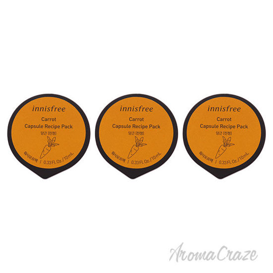 Picture of Capsule Recipe Pack Mask Carrot by Innisfree for Unisex 0.33 oz Mask Pack of 3