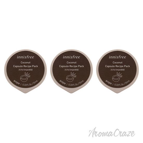 Picture of Capsule Recipe Pack Mask Coconut by Innisfree for Unisex 0.33 oz Mask Pack of 3