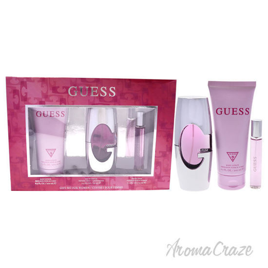 Picture of Guess by Guess for Women 3 Pc Gift Set 2.5oz EDT Spray , 0.5oz EDT Travel Spray, 6.7oz Body Lotion