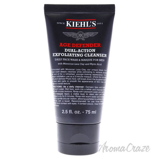 Picture of Age Defender Dual Action Exfoliating Cleanser by Kiehls for Men 2.5 oz Cleanser