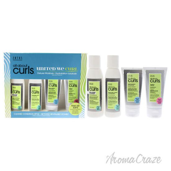 Picture of All About Curls Deluxe Moisture Kit by Zotos for Unisex 4 Pc 