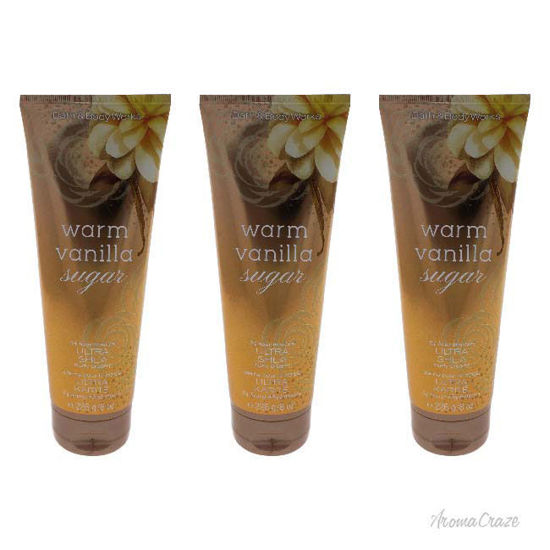 Picture of Warm Vanilla Sugar Ultra Shea Body Cream by Bath and Body Works for Women 8 oz Body Cream Pack of 3