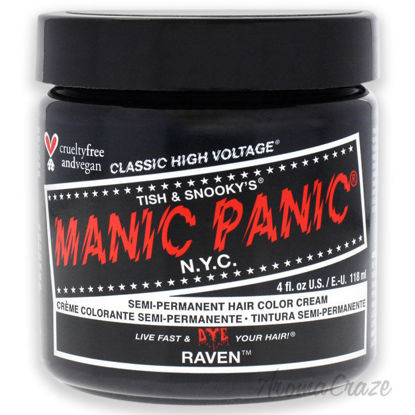 Picture of Classic High Voltage Hair Color Raven by Manic Panic for Unisex 4 oz Hair Color