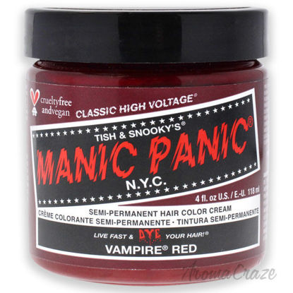 Picture of Classic High Voltage Hair Color Vampire Red by Manic Panic for Unisex 4 oz Hair Color
