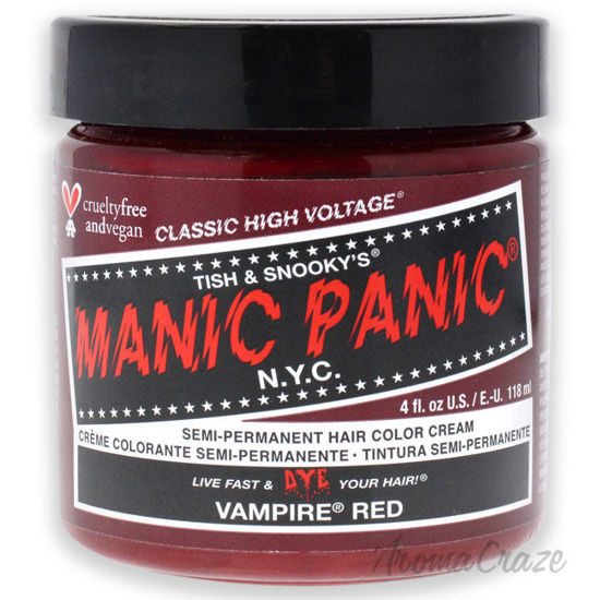 Picture of Classic High Voltage Hair Color Vampire Red by Manic Panic for Unisex 4 oz Hair Color