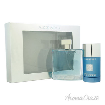 Picture of Chrome by Azzaro for Men 2 Pc Gift Set 3.4oz EDT Spray, 2.7oz Alcohol Free Deodorant Stick