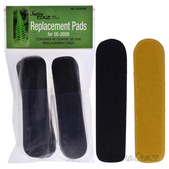 Picture of Replacement Pads SE-2026 80-Grit by Satin Edge for Unisex 40 Pc Grit Strips