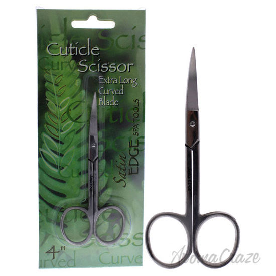 Picture of Cuticle Scissor Extra Long Curved Blade by Satin Edge for Unisex 4 Inch Scissors