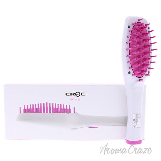 Picture of Plug Detachable Mini Hot Brush White-Pink by Croc for Unisex 1 Pc Hot Brush