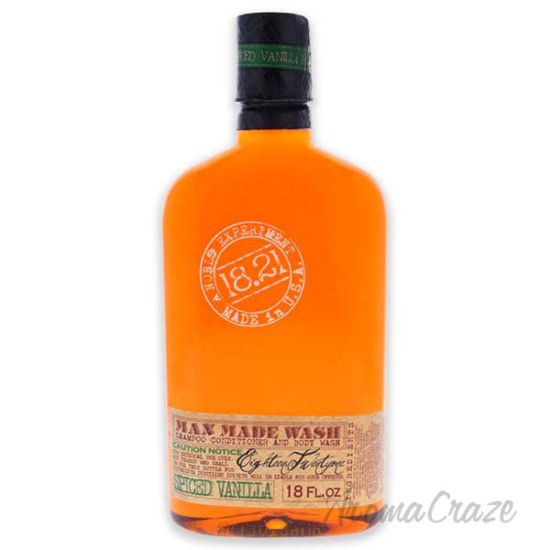 Picture of Man Made Wash - Spiced Vanilla by 18.21 Man Made for Men - 18 oz 3-In-1 Shampoo, Conditioner and Body Wash
