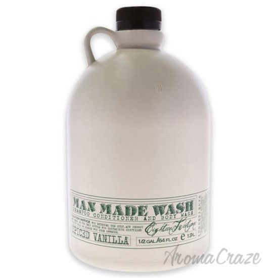 Picture of Man Made Wash - Spiced Vanilla by 18.21 Man Made for Men - 64 oz 3-In-1 Shampoo, Conditioner and Body Wash