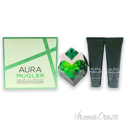 Picture of Aura Mugler by Thierry Mugler for Women 3 Pc Gift Set 1.7oz EDP Spray (Refillable), 1.7oz Body Lotion, 1.7oz Shower Gel