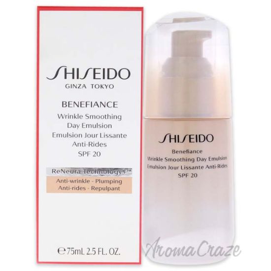 Picture of Benefiance Wrinkle Smoothing Day Emulsion SPF 20 by Shiseido for Unisex 2.5 oz Emulsion