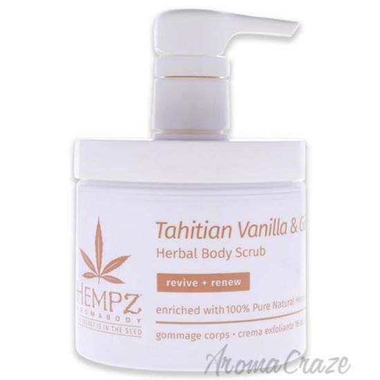 Picture of AromaBody Tahitian Vanilla and Ginger Herbal Body Scrub by Hempz for Unisex - 16 oz Scrub