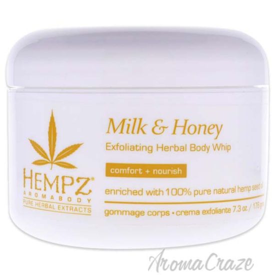 Picture of AromaBody Milk and Honey Herbal Body Exfoliating Whip by Hempz for Unisex - 7.3 oz Body Cream