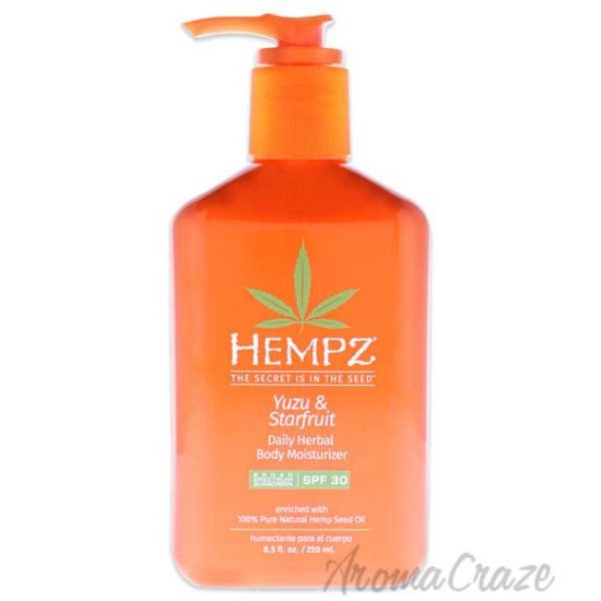 Picture of Yuzu and Starfruit Daily Herbal Body Moisturizer SPF 30 by Hempz for Unisex - 8.5 oz Moisturizer