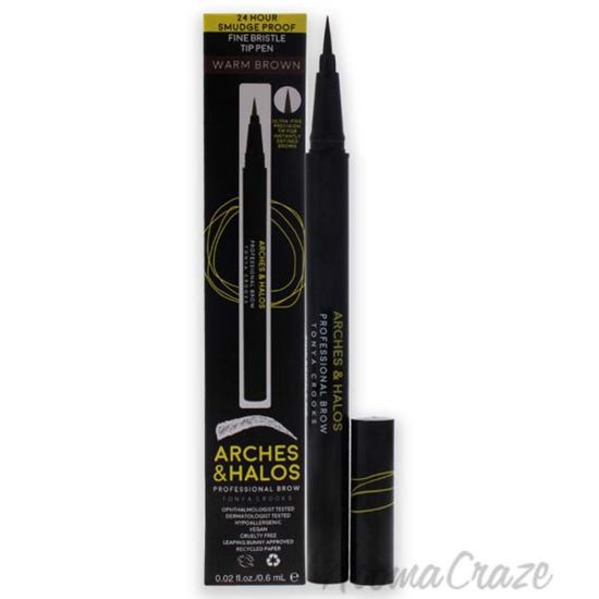 Picture of Fine Bristle Tip Pen - Warm Brown by Arches and Halos for Women - 0.106 oz Eyebrow Pen