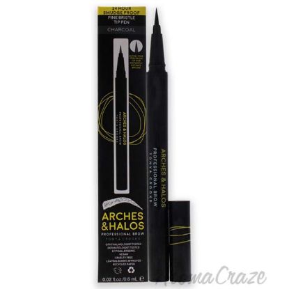 Picture of Fine Bristle Tip Pen - Charcoal by Arches and Halos for Women - 0.02 oz Eyebrow Pen