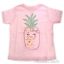 Picture of Girls Crew Tee Blushing Pineapples Balerina by DelSol for Kids 1 Pc T Shirt (3T)