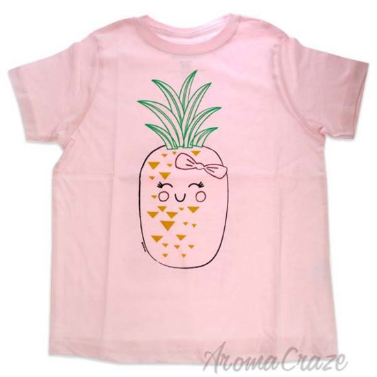 Picture of Girls Crew Tee Blushing Pineapples Balerina by DelSol for Kids 1 Pc T Shirt (4T)