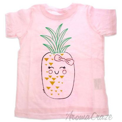 Picture of Girls Crew Tee Blushing Pineapples Balerina by DelSol for Kids 1 Pc T Shirt (2T)