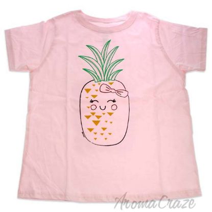 Picture of Girls Crew Tee Blushing Pineapples Balerina by DelSol for Kids 1 Pc T Shirt (5T 6T)