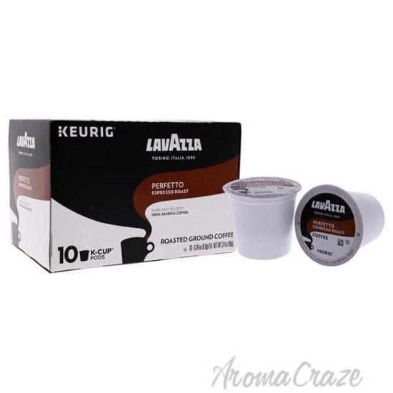 Picture of Perfetto Espresso Roast Ground Coffee Pods by Lavazza for Unisex - 10 x 0.34 oz Coffee