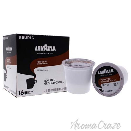 Picture of Perfetto Espresso Roast Ground Coffee Pods by Lavazza for Unisex - 16 x 0.34 oz Coffee