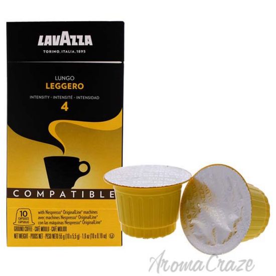 Picture of Lungo Leggero Ground Coffee Pods by Lavazza for Unisex - 10 x 0.19 oz Coffee