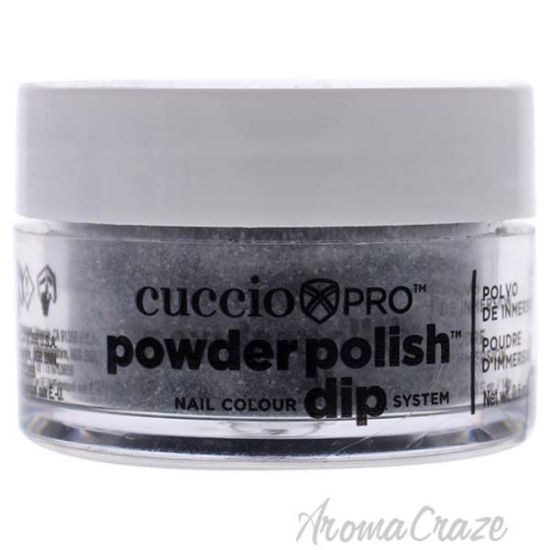 Picture of Pro Powder Polish Nail Colour Dip System - Black Glitter by Cuccio for Women - 0.5 oz Nail Powder
