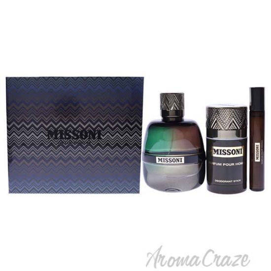 Picture of Missoni by Missoni for Men - 3 Pc Gift Set 3.4oz EDP Spray, 0.33oz EDP Spray, 2.5oz Deodorant Stick