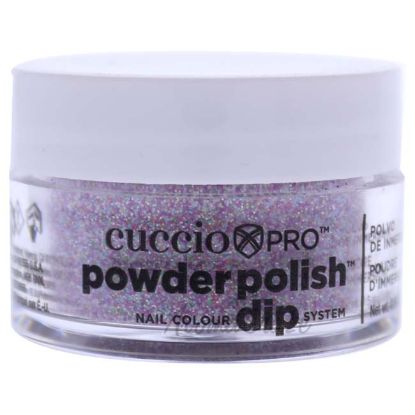 Picture of Pro Powder Polish Nail Colour Dip System Deep Purple Glitter by Cuccio for Women 0.5 oz