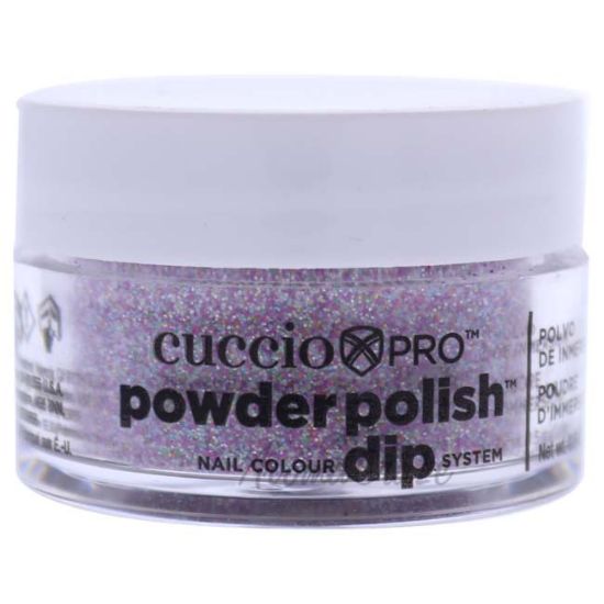 Picture of Pro Powder Polish Nail Colour Dip System Deep Purple Glitter by Cuccio for Women 0.5 oz